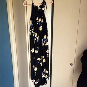 Xhilaration Black Floral Dress